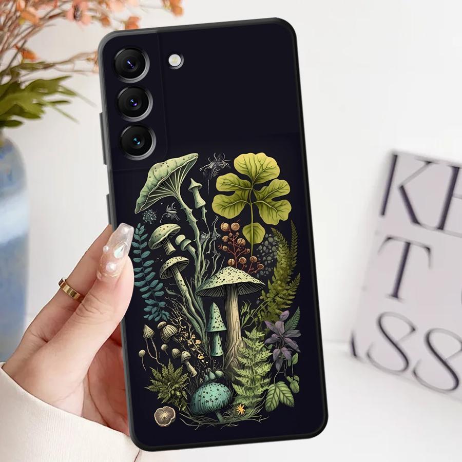 

Vintage Mushroom Print Phone Cover Case for Samsung Galaxy A52 A36 A57 A15 A06 A25 A16 A05 A53 A17 A73 A51 A37 A23 A55 A50 A41 Galaxy A24 4G
