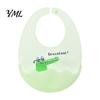 Food Grade Silicone Bibs Baby Bib with Catcher Pocket, Waterproof Lightweight Foldable Babies Feeding Bib, Adjustable for Infant Toddler
