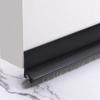 1M Silicone Door Bottom Seal Strip With Brush Weatherstrip Under Door Draft Stopper Anti-Cold Soundproof Windproof Gap Blocker