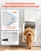 Pet Door, Medium, with Double Magnetic Flaps and Metal Frame, Strong and Weatherproof Dog Door for Interior and Exterior Doors, Easy to Install, Easy