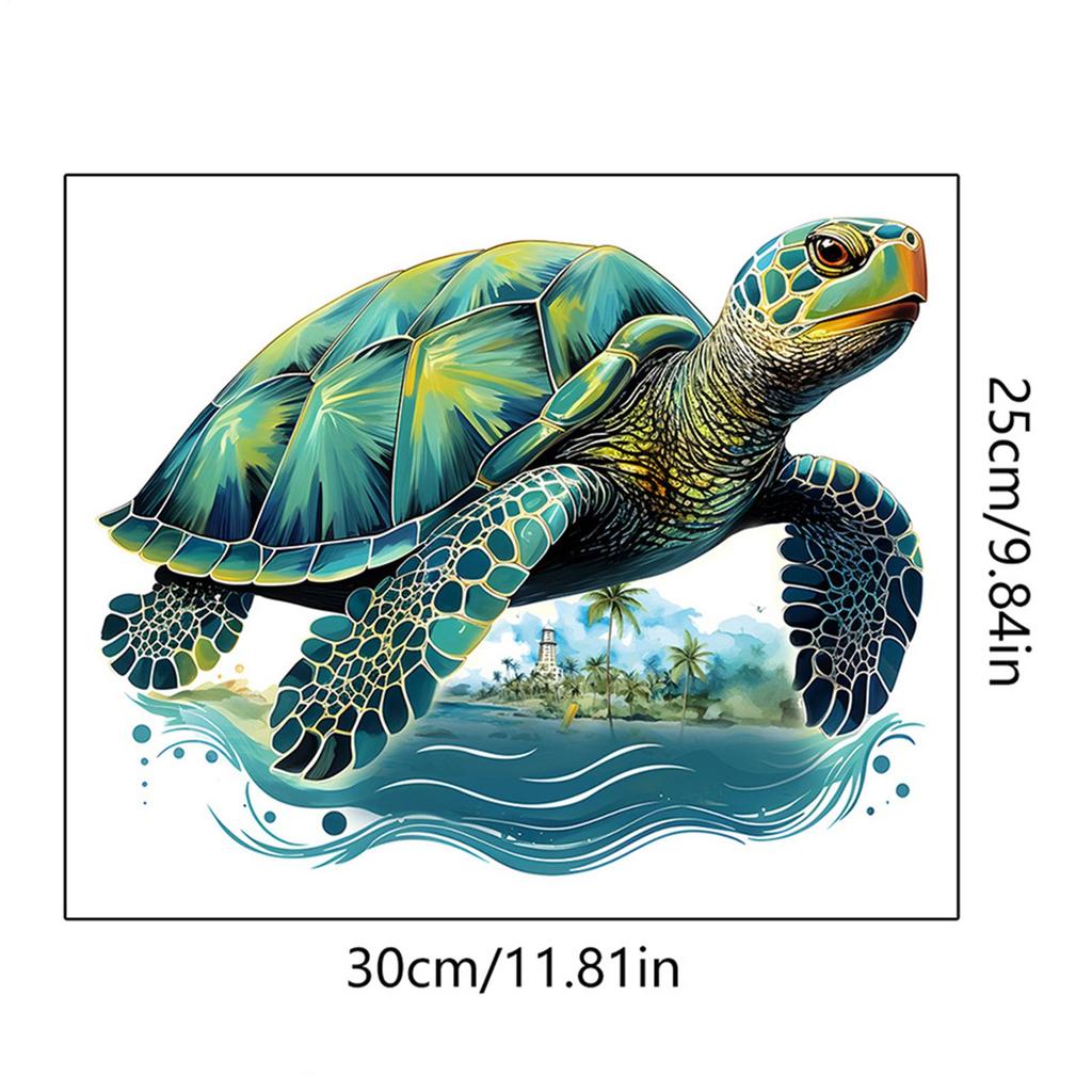 Bathroom Stickers for Wall Self Adhesive Sea Turtle Toilet Stickers Cartoon Multifunctional Waterproof Backdrop Decor Removable