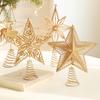 1Pc Christmas Tree Topper Modern Hollow Design Home Decor Christmas Tree Decorations Shimmering Christmas Topper Star Ornament