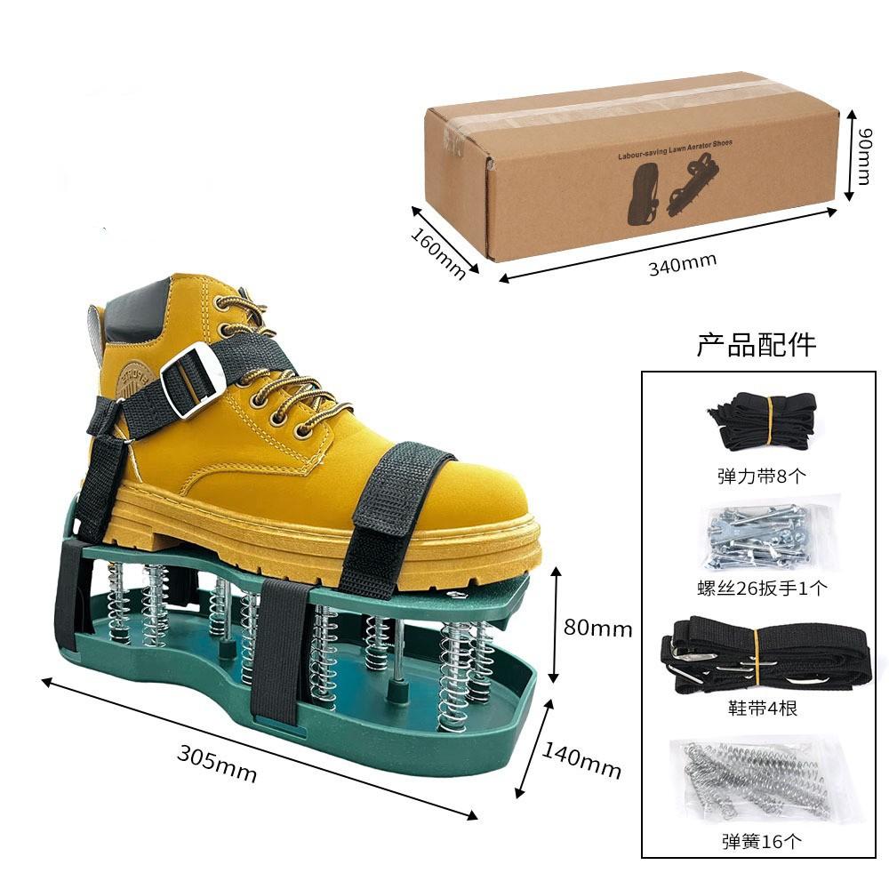 4.2cm Garden Hand Tools Manual Aerators Nail Inflate Shoe Carbon Steel with Spring Earth Plant Lazy Tools 2 Colors Man