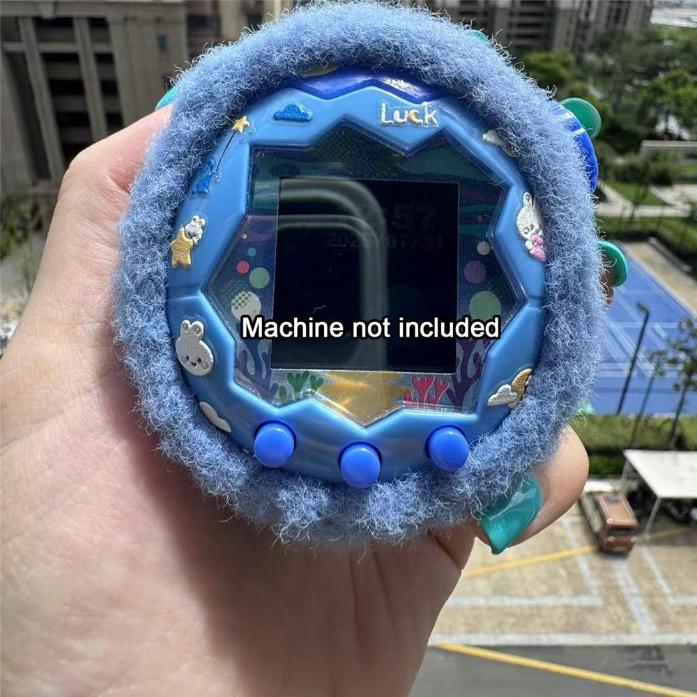 

Захисний чохол з вовни, декоративний чохол для електронних вихованців Tamagotchi Paradise, ігрових іграшок сірий/синій