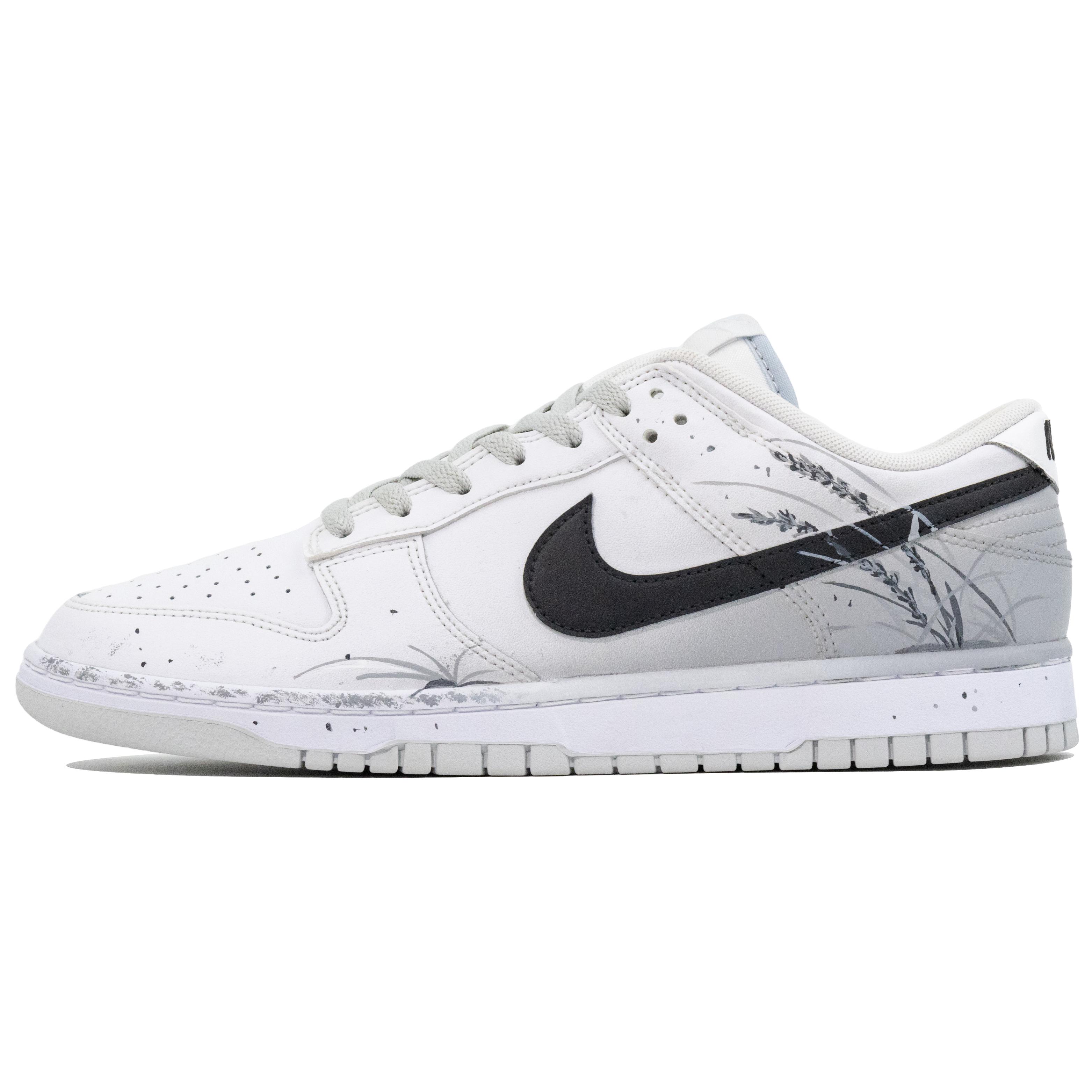 

Nike Dunk Clear Stream Reed Pond Abrasion Resistant Low top Skateboard Shoes Unisex Black White Gray HF0730-160(Team1105-) 42.5