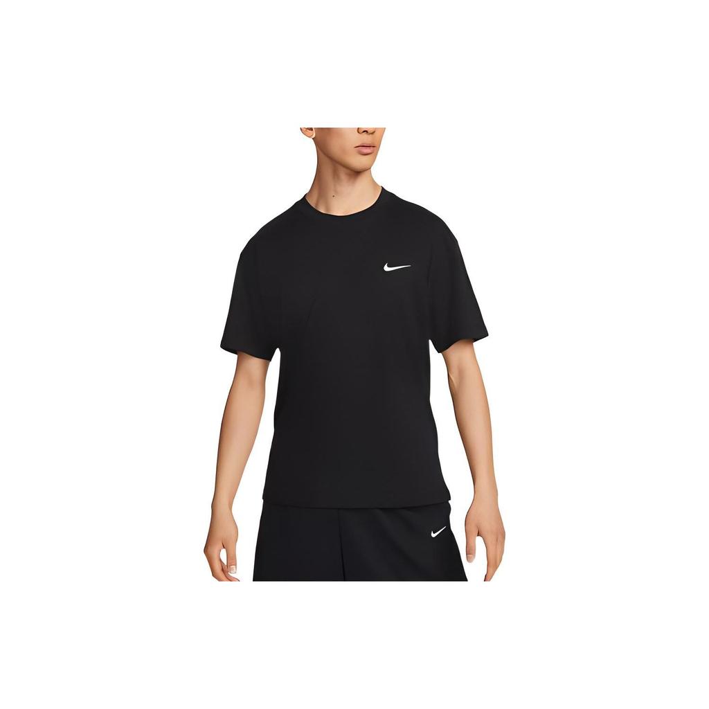 Nike Logo Print Crew Neck Short Sleeve T-Shirt Men Tops Black DZ3028-010