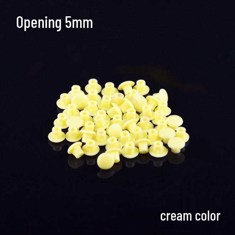 Round Plastic Hole Plugs for Cabinets and Wardrobes - Decorative Dustproof Screw Covers