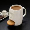 3D Gesichts Keramiktasse mit Keksfach – Kreativer Frühstücks-Kaffeebecher für Einzigartiges Geschenk & Partydekoration