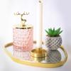 1Pc Jewelry Nordic Mirror Tray Table Decoration Potato-shaped Light Luxury Gold Shooting Props Home