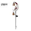 Energy Saving Solar Yard Lamps Christmas Santa Claus Moon Garden Stake Light, Waterproof Crescent Pathway Lighting for Lawn LED Light Outdoor