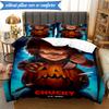 Chucky's Halloween Horror 3pcs K-pop Music Group Bedding set,Ideal for Bedroom, Dormitory,Including Duvet Cover And 2pcs Pillowcases,Fan Gifts