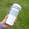 Straw Girls Thermos Cup Water Cup Student Portable Coffee Cup Portable Thermos Cup Large Capacity Cup