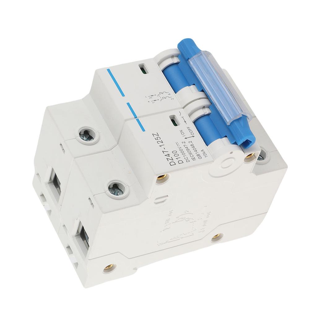 DIN Rail  Circuit Breaker Rapid Response Safe Dual  Miniature Circuit Breaker DC500V for Solar Photovoltaic System