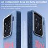 Beautiful Series Denim Texture Magnetic Phone Case For Xiaomi 15, PC Metal Frame Anti-Fingerprint Four Corner Shockproof Wireless Charging Cover