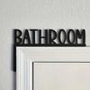 Metal Bathroom Sign Wall Hanging-bathroom Door Frame Corner Sign - Used for Home Decoration  Above the Door Indoor Wall Hanging