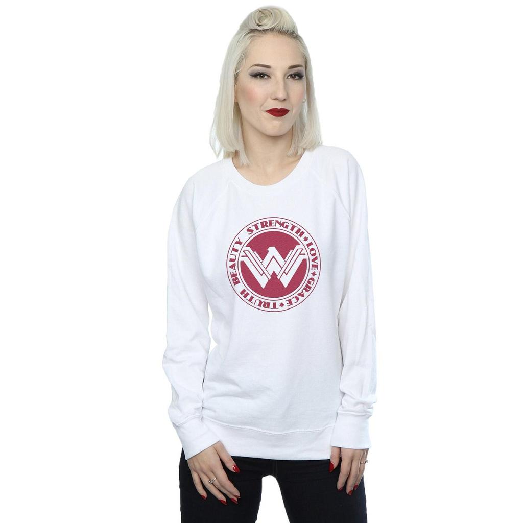 DC Comics Womens/Ladies Wonder Woman Beauty Strength Love Sweatshirt