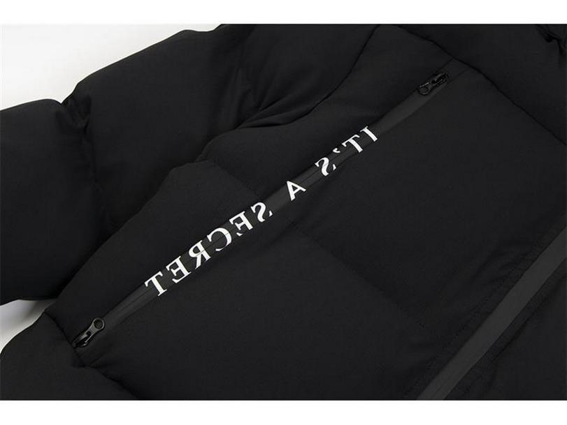 Zima Nowość Unisex Amerykański Streetwear Trapstar Pikowana Kurtka z Kapturem Bawełniana - Ciepła, Gruba i Luźny Krój