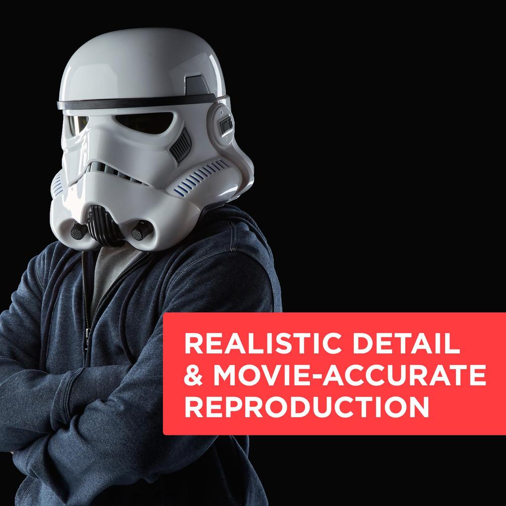 Star Wars Black Series Imperial Stormtrooper Premium Electronic Helmet Rogue One Story Adult Item Role-Playing (Ages 14+)