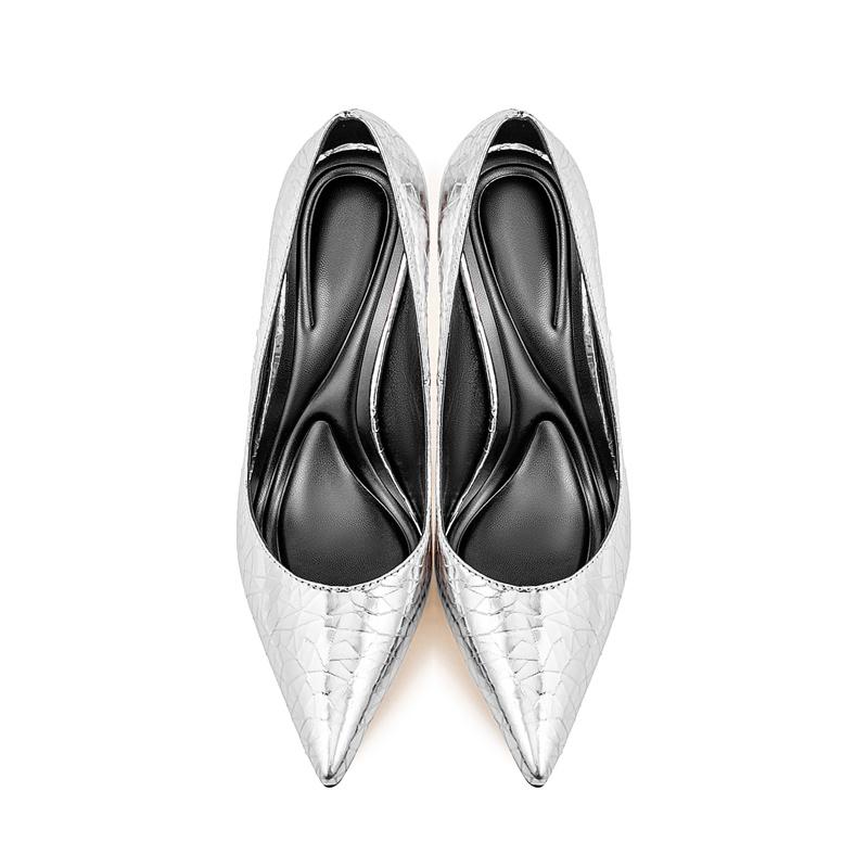 Fashion New Fashion Minimalist Commuting 10cm High Heels Shose Spring Autumn Shallow Mouth Pointed Sexy Women Single Shoes Size 35-47