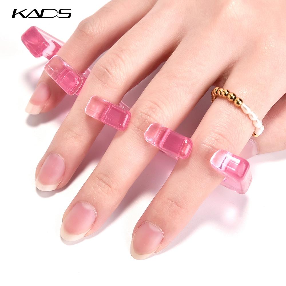 kads 2Pcs/Pair Soft Silicone Toe Finger Separators Nail Pedicure Manicure Finger Spacer For Manicure Flexible Hand Foot Tools