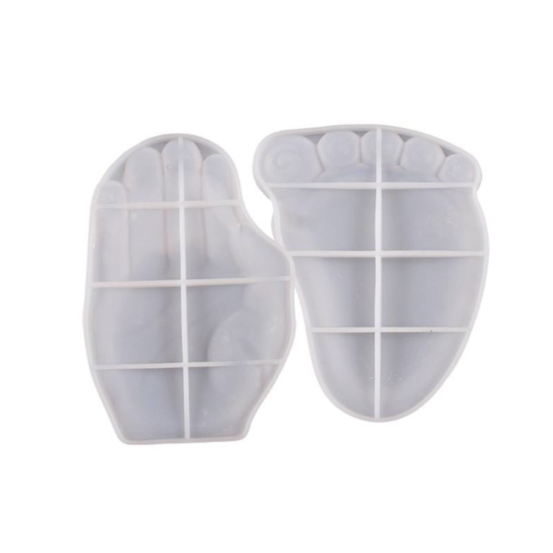 Silicone Mold Foot/Hand Shape Mold Jewelry Tray Mold Soap Dish Epoxy Resin Silicone Mold Storage Container Resin Molds