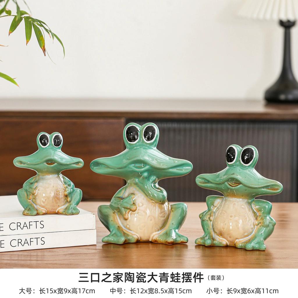 Jingdezhen Creative Ceramic Ornament Desktop Simplicity Niche Cute Porcelain Living Room High End Small Decoration