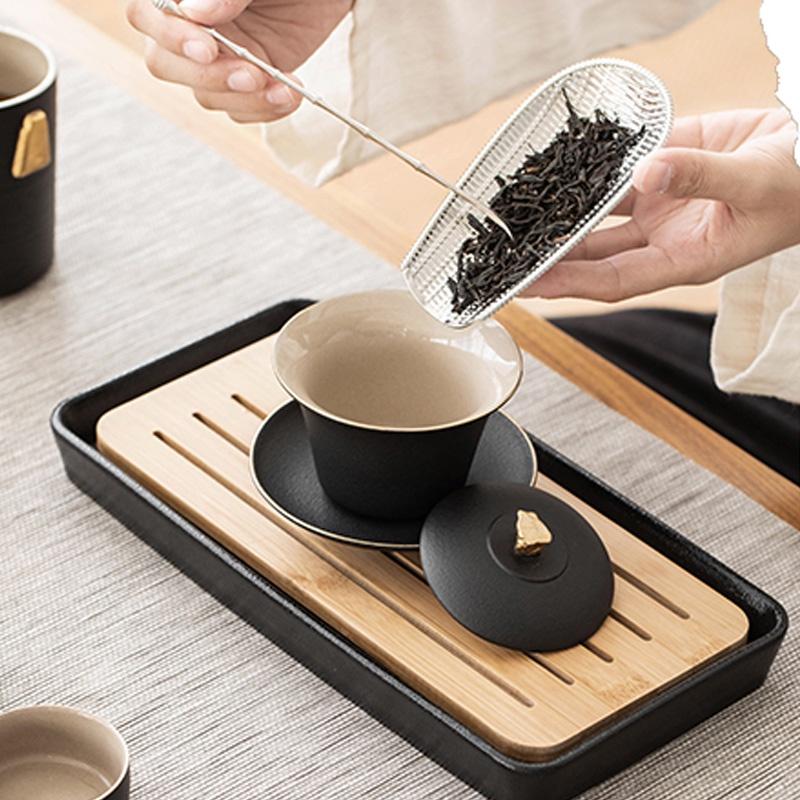 150ml Ceramic Covered Bowl Japanese Style Tea Bowl Vintage Tea Cup