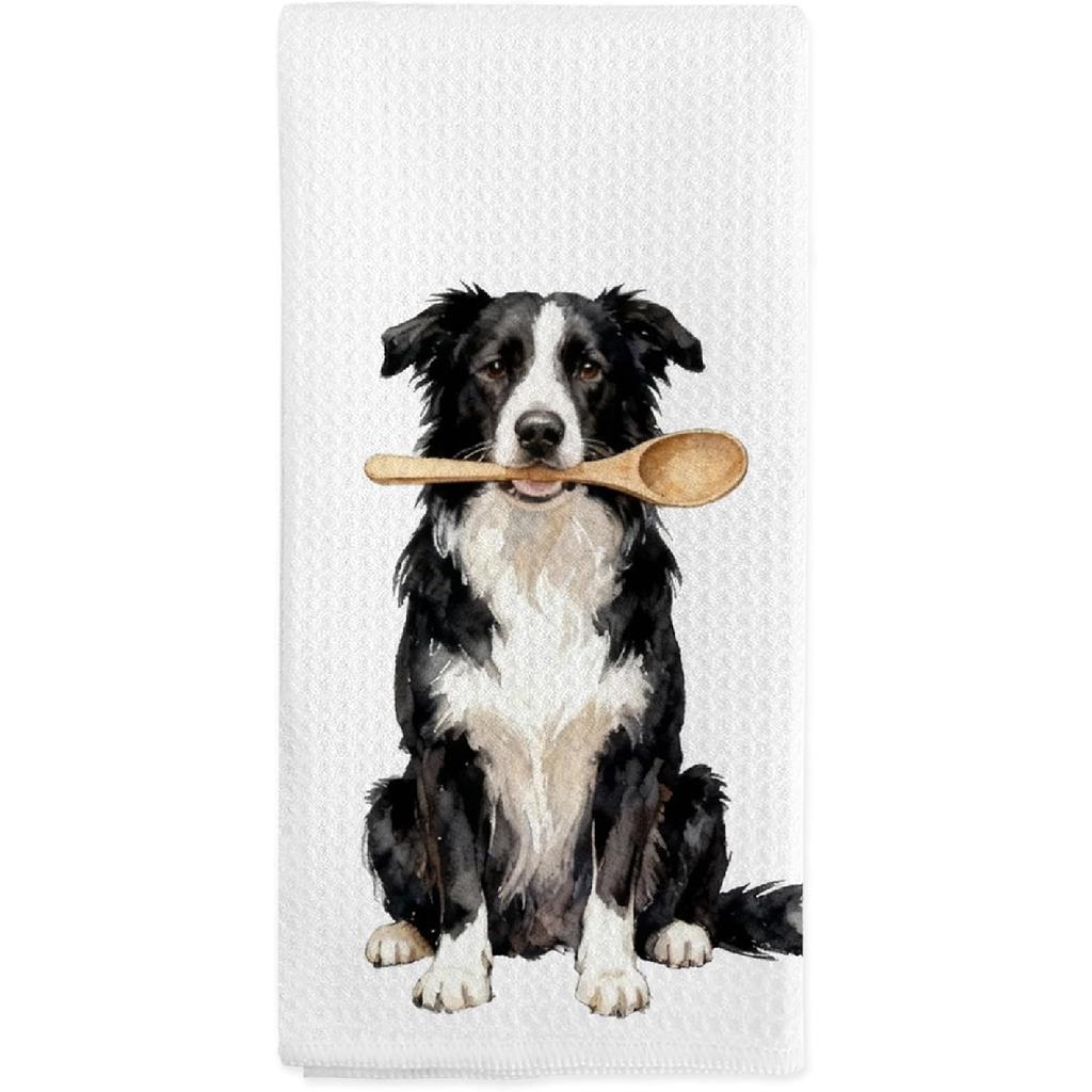 Orange Tabby Cat Kitchen Towels, Orange Tabby Cats Gifts for Women Cat Lovers, Funny Cats Chef Hand Dish Tea Towels for Kitchen Decor, 16x24 Inch