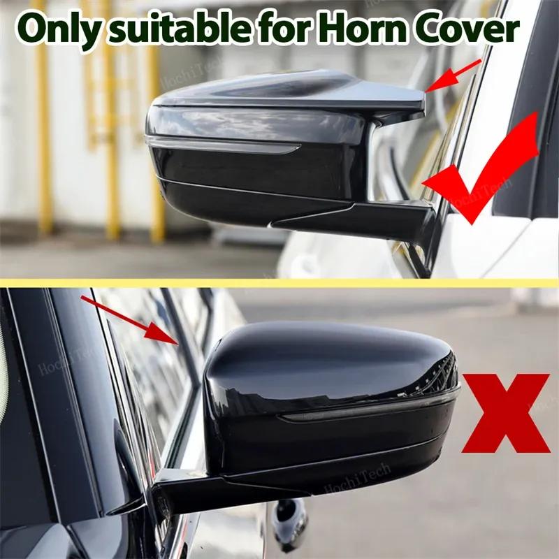 Glossy Black Carbon Pattern Rearview Exterior Side Mirror Caps for BMW M240i M440i i4 M50 M2 G87 M3 G80 M4 G82 G83 Replacement