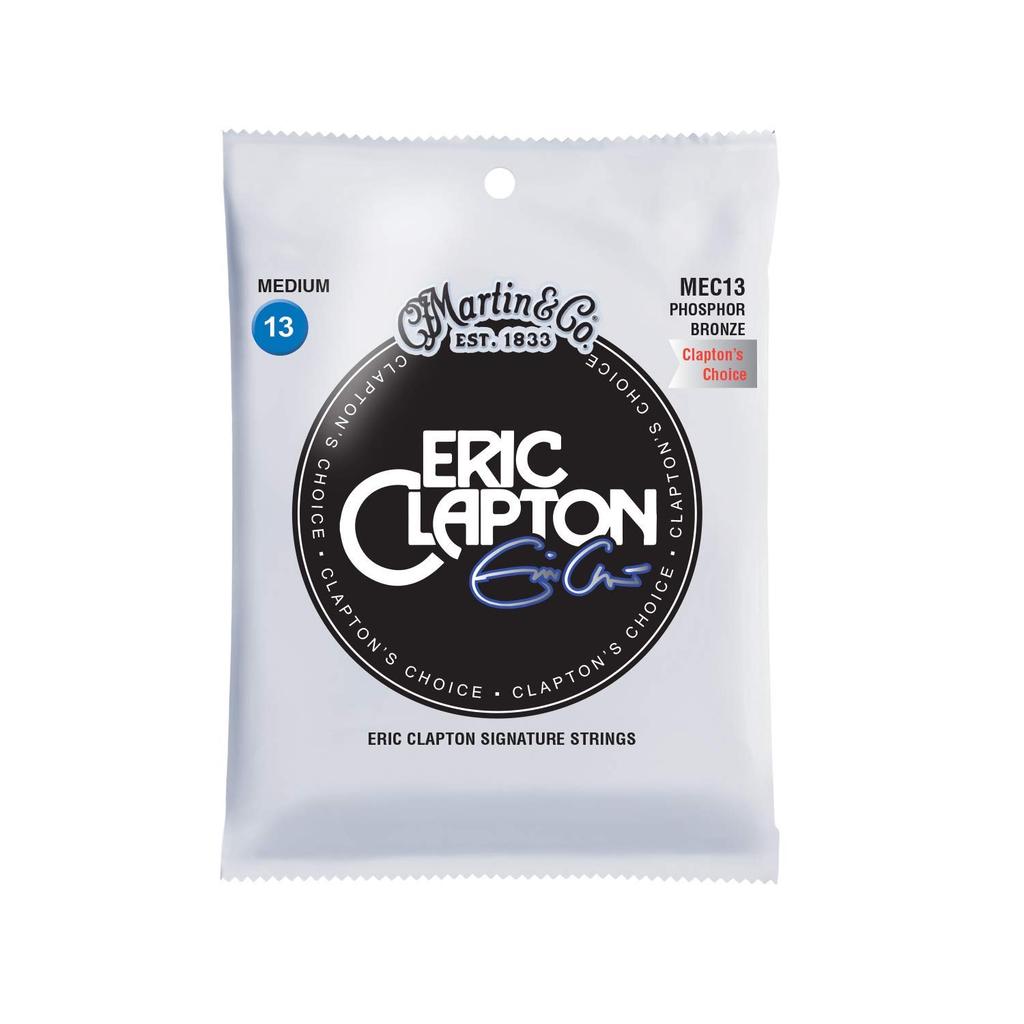 Martin Acoustic Guitar Signature Artist Choice Phospher Strings, (Clapton's 92/8 Bronze) MEC-13 Medium, .013-.056