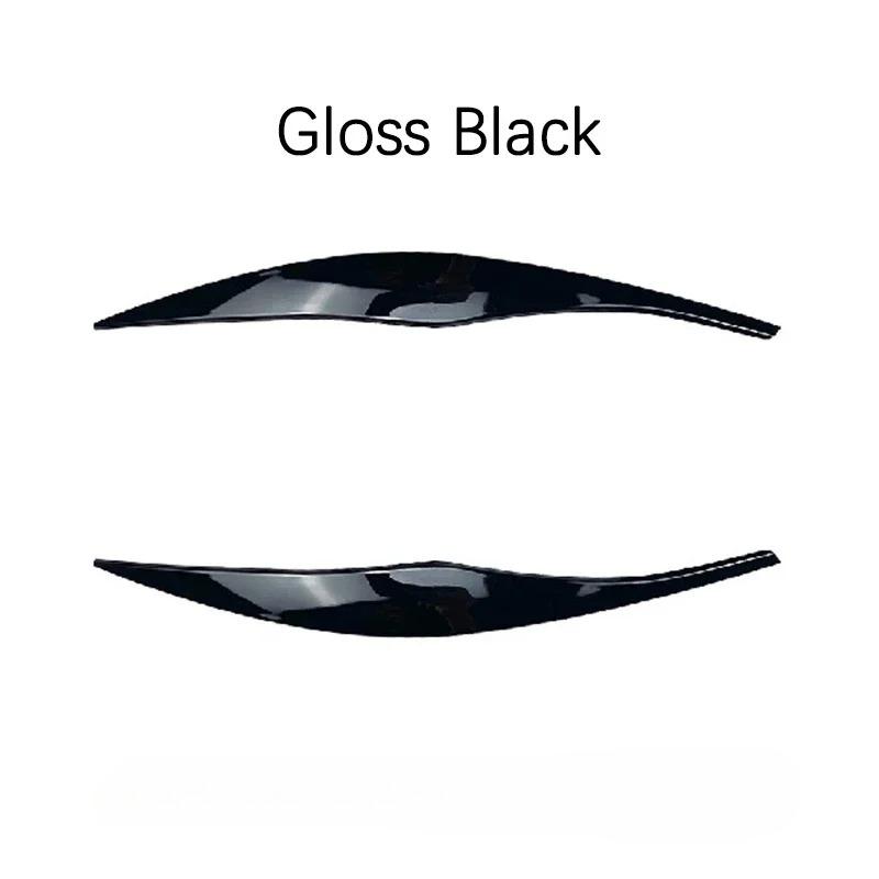 2pcs ABS Plastic Car Stickers Headlight Eyebrows Eyelid Trims for BMW 3 Series E90 E91 Sedan/Touring 2005-2011 06 07 08 09 2010