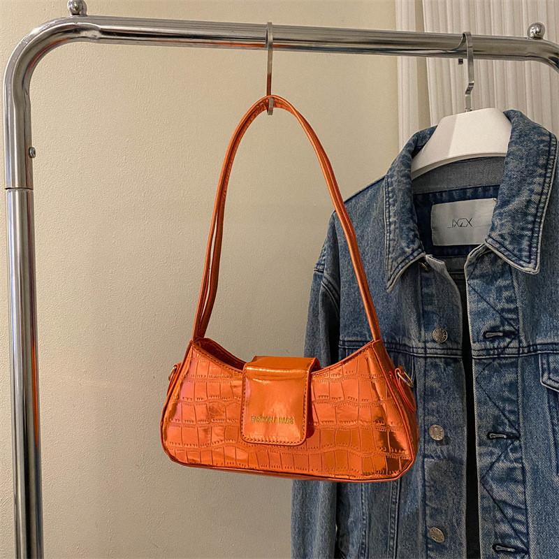 Fashionable Shiny Surface Shoulder Bag For Daily Use Available In Multiple Colors