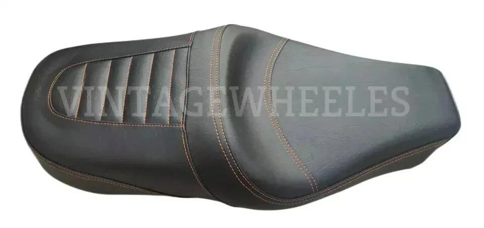 Fits For Royal Enfield Interceptor 650cc Custom Made Cushioned Dual Seat Black