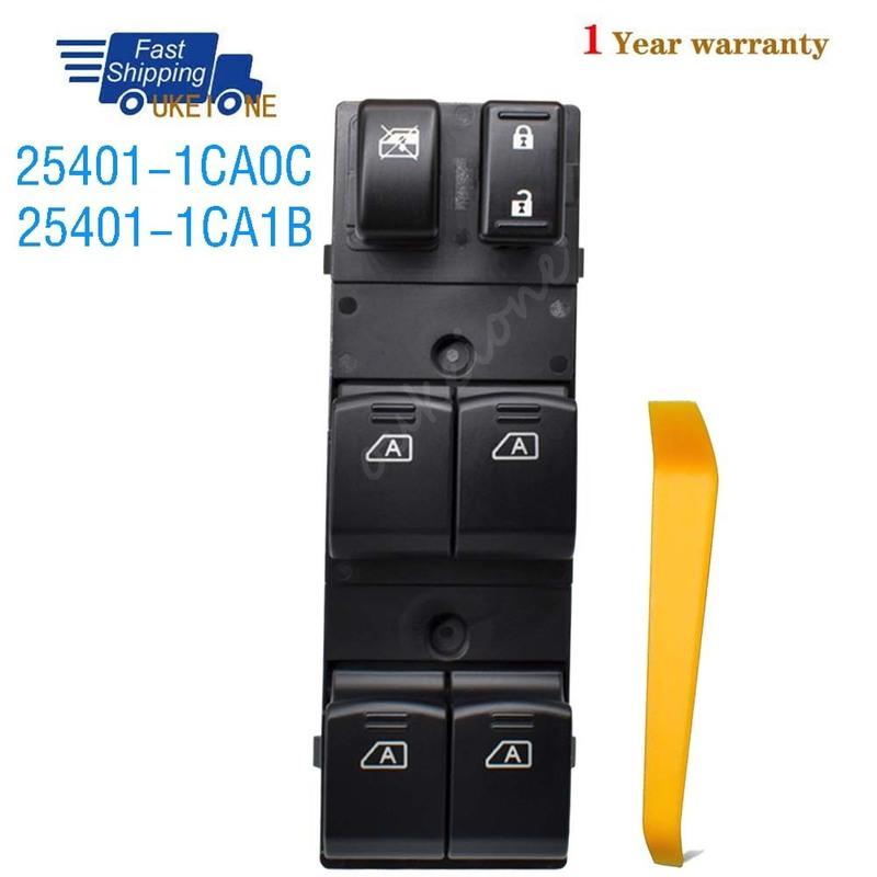 

25401-1CA0C 25401-1CA1B For Infiniti FX50 FX37 Front Left Master Driver Side Electric Power Lifter Window Switch Button Parts
