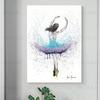 Abstract Dancing Girl Dance Woman Canvas Painting Watercolor Skirt Wall Art Sexy Portrait For Living Room Home Decor Cuadros