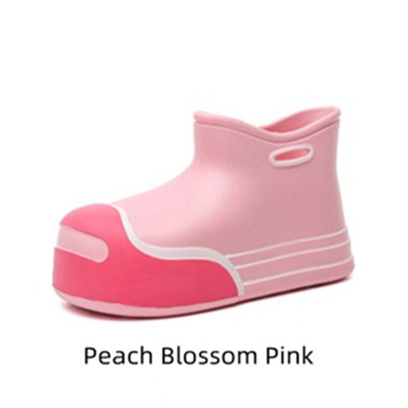 

STRONGSHEN Summer Women s Rain Boots Rubber Shoes Waterproof Non Slip Ankle Boots Rain Shoes Female Platform Shoe Ankle Boots 30-31 розовый