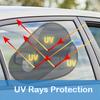 Adjustable Car Side Window Sunshade, Foldable Sun Shade, Heat Insulation, Blocks UV Rays