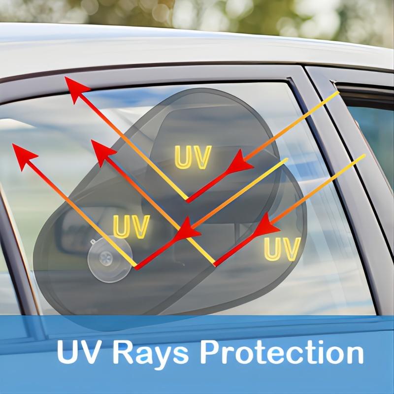 Adjustable Car Side Window Sunshade, Foldable Sun Shade, Heat Insulation, Blocks UV Rays