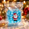 Stress Relieving Toy Relief for Halloween Christmas, Anxiety Reduction Ice Cube Squeeze Clear Sensory Toy, Slow Rising Holiday Gift