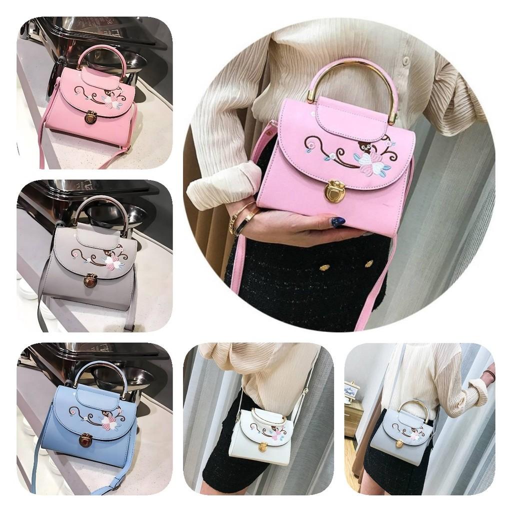 Trendy Women's Crossbody Bag Stylish Pu Leather Handbag With Fresh Sweet Design