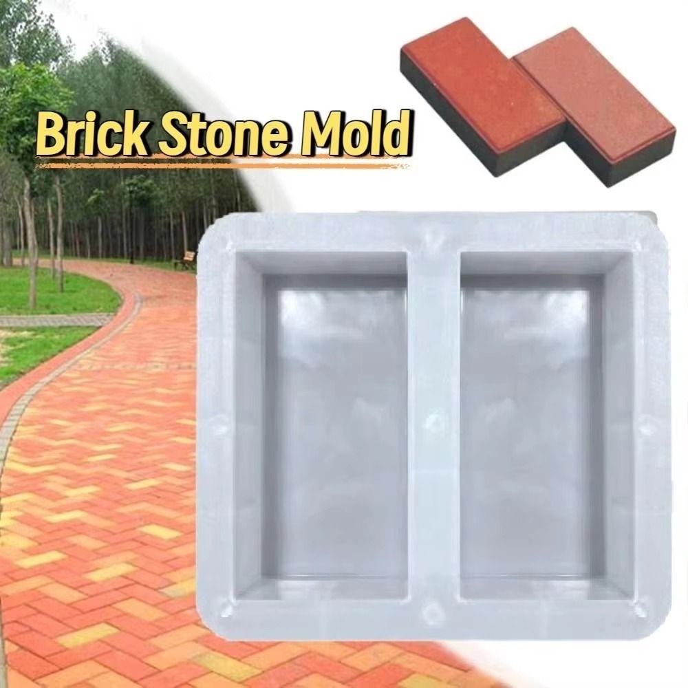 1Pcs Plastic Paving Brick Mould Reusable Concrete Path Maker Mold  For Lawn Patio Yard Garden