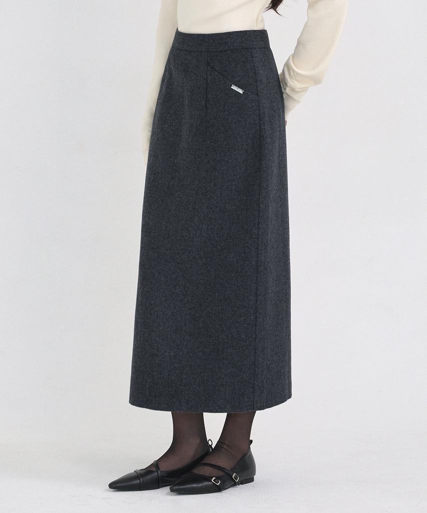 Micene Jessica Wool Long Skirt