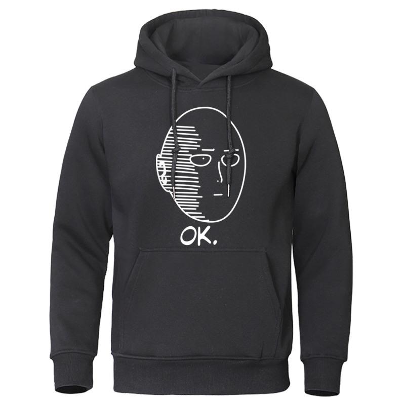 Japanese Anime One Punch Man Hoodie Fashion Funny Hooded Loose Oversized Sweatshirt Hip Hop Breathable Sportswears For Male