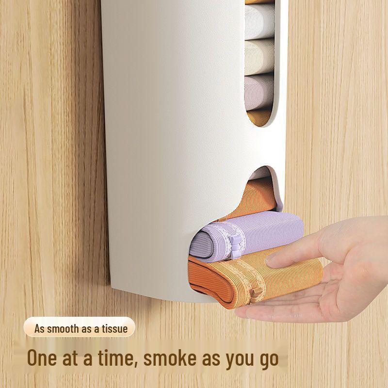 Wall-Mounted Underwear and Socks Storage Box - Pull-Out, Punch-Free, Ideal for Lazy Organizers