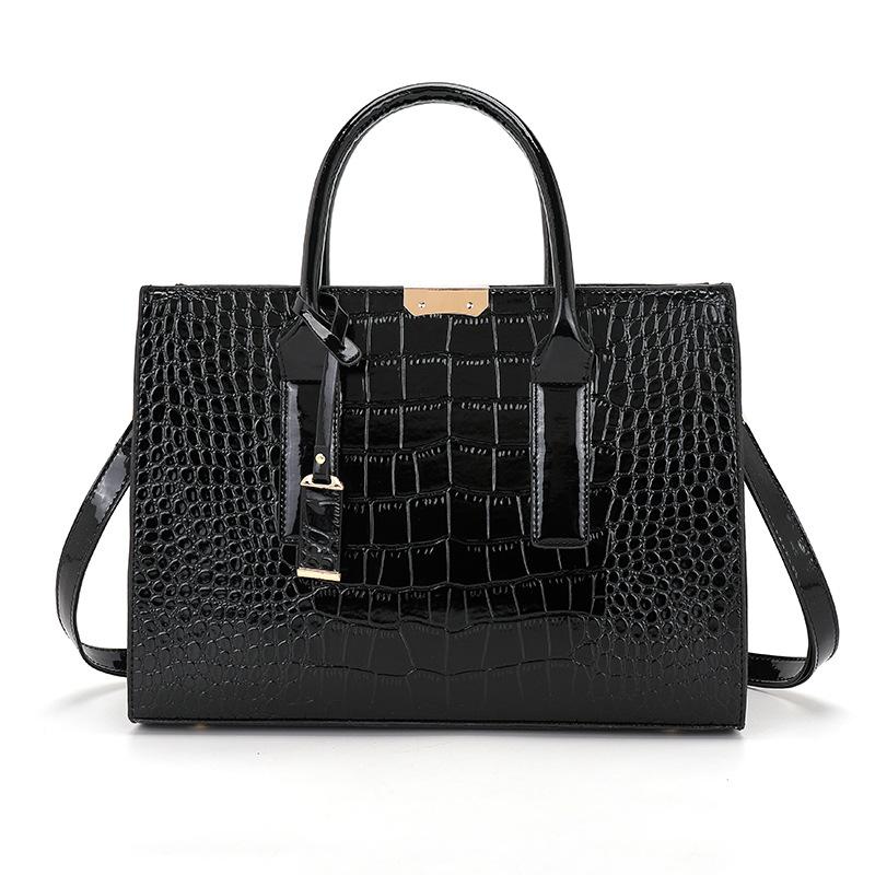 Crocodile Pattern Women's Handbag European and American Retro Women's Bag 2025 New Fashion Trendy Shoulder Bag Women's Bag