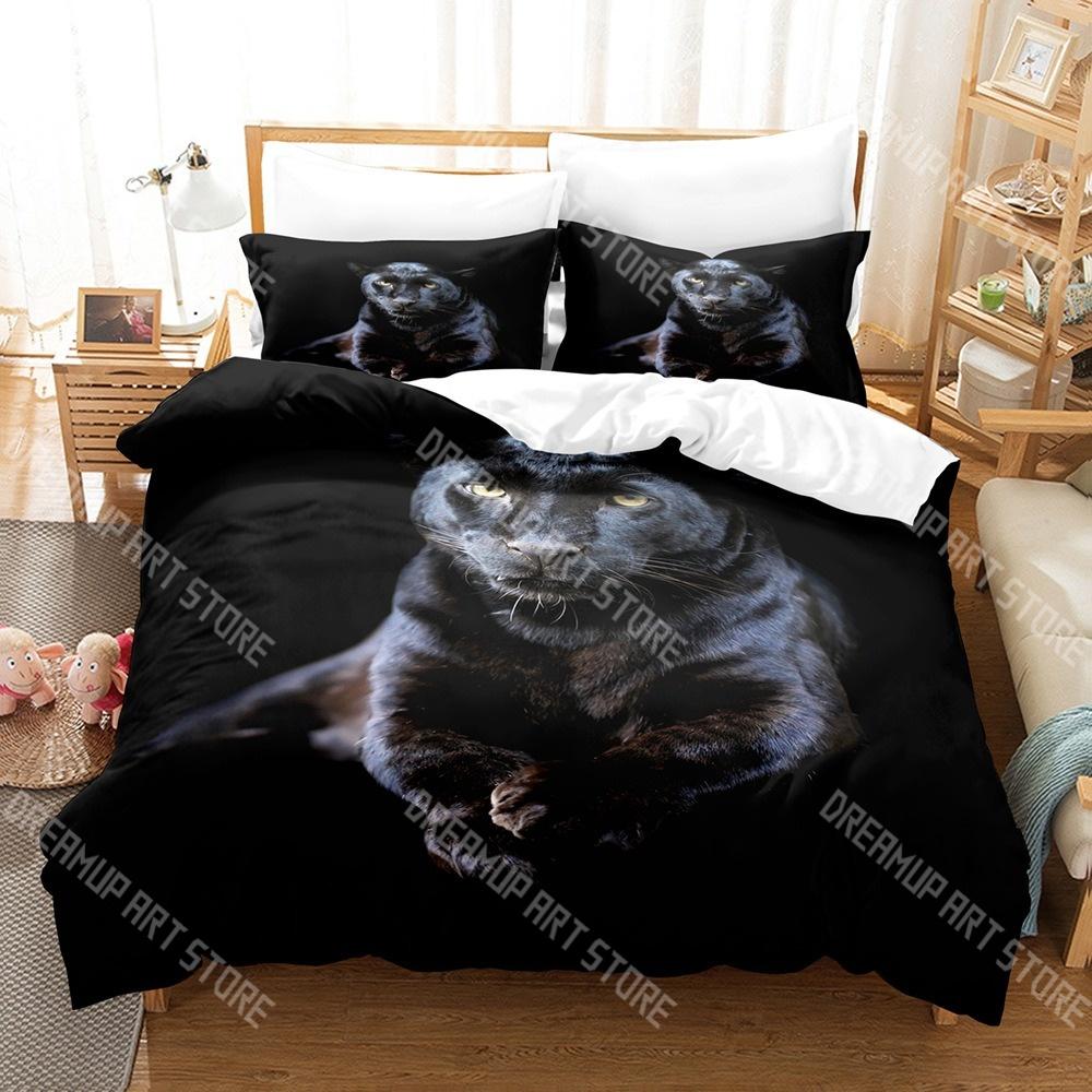 Fashion Animal Leopard Bedding Set Single Twin Full Queen King Size Bed Set Kids Bedroom Duvetcover Sets Bed Sheet Set