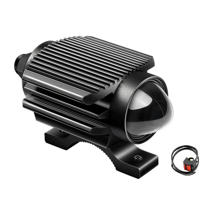 Motorcycle LED Headlight Super Bright Mini Projector Fog Light Spotlight Lens ATV Driving Lamp