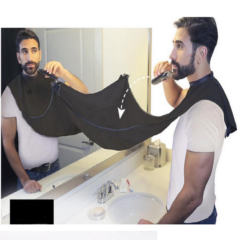 

Facial Hair Trimming Catcher Shaving Apron Beard Whiskers Bib Cape for Men
