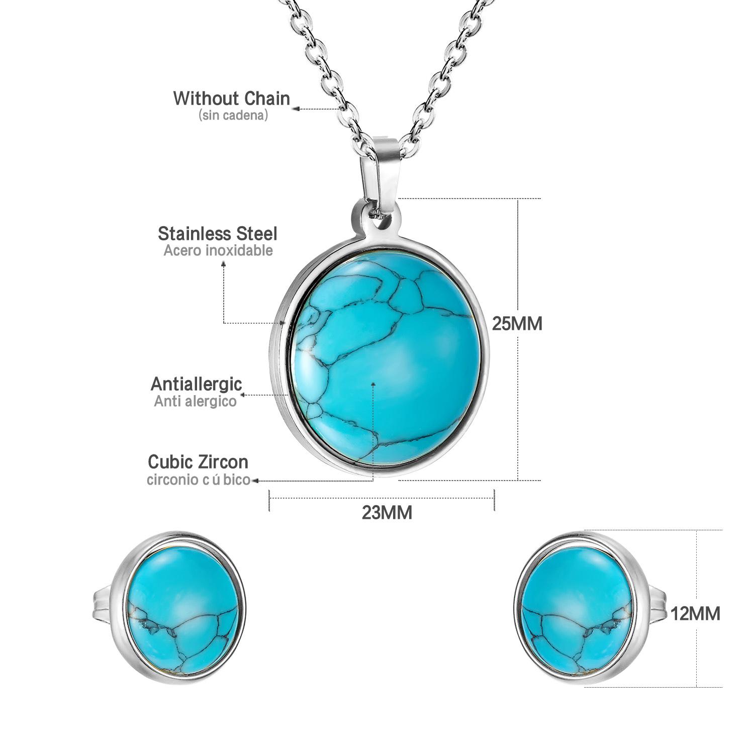 

Комплекты из нержавеющей стали с цирконами Квадрат Сердце Круглый Подвеска Ожерелье Для женщин Золотистый медный цвет Серьги-пусеты 2021 Трендовые