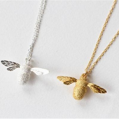 New Fashion Personality Υψηλής Ποιότητας Ασημένιο κόσμημα 925 Κορεατικά χαριτωμένα κολιέ γυναικεία μέλισσα Xl095